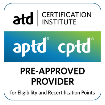 ATD Certification Institute - APTD CPTD - Pre-Approved Provider