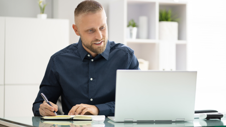 Engaged training webinar participant