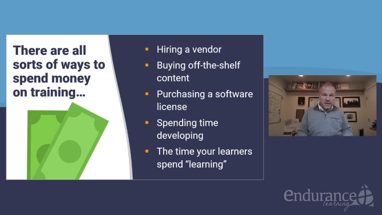 instructor led training on a budget training webinar