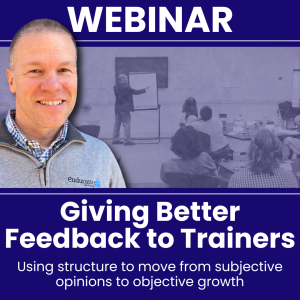 Giving Better Feedback to Trainers Free Webinars
